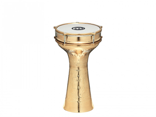 Meinl Percussion HE-215 darbuka cooper meinl hand-hammered, brass finish 7 7/8″ x 15 1/2″