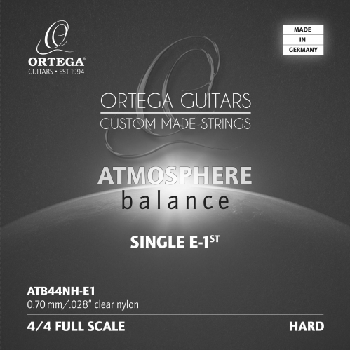 Ortega ATB44NH-E1 nylon single string hard ortega atmosphere balanced series clear nylon 0.28