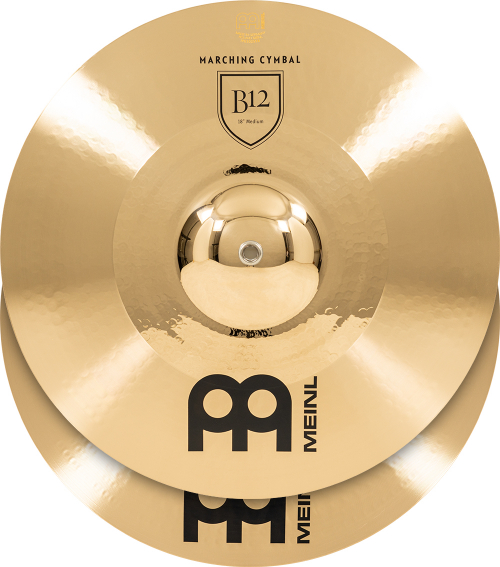 Meinl Cymbals MA-B12-20M cymbal 20″ marching pair meinl medium marching cymbal b12, incl. br5
