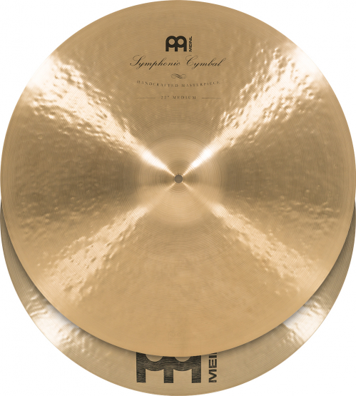 Meinl Cymbals SY-22M cymbal 22″ orch. pair meinl symphonic, medium traditional finish