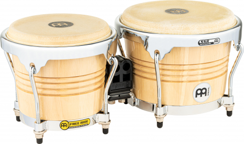 Meinl Percussion FWB200NT bongoset 6 3/4″+ 8″ meinl natural, high gloss free ride, ssr-drum hoop
