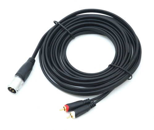 Procab REF703 cable XLRm -> 2x RCA 5m
