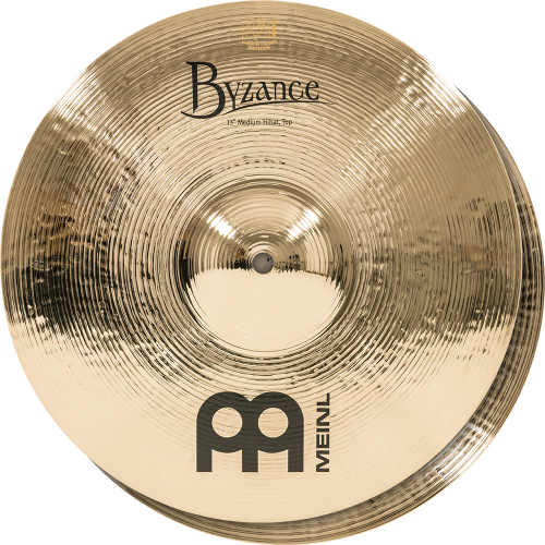Meinl Cymbals B13MH-B cymbal 13″ hihat pair meinl byzance, medium hihat brilliant