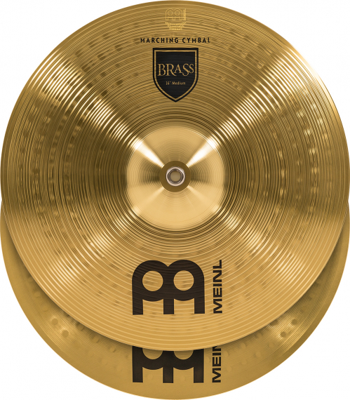 Meinl Cymbals MA-BR-16M cymbal 16″ marching pair meinl medium marching cymbal brass, incl. br3