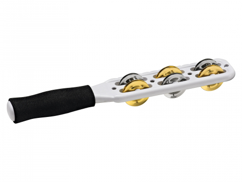 Meinl Percussion JG1M-WH jingle-stick meinl white, 6 pair mixed brass jingles