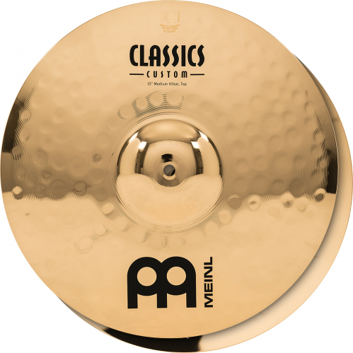 Meinl Cymbals CC15MH-B cymbal 15″ hihat pair meinl classics custom, medium hihat brilliant