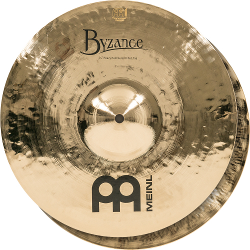 Meinl Cymbals B14HHH-B cymbal 14″ hihat pair meinl heavy hammered byzance brilliant