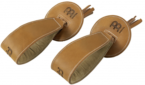 Meinl Cymbals BR5 leather handle,pair meinl brown, 5 cm broad, incl. pads