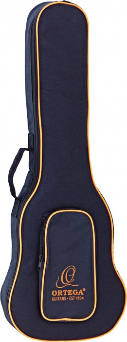 Ortega OUBSTD-BA ukulele bag baritone ortega black/orange/front compartment