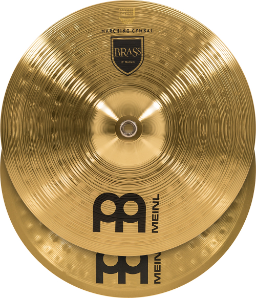 Meinl Cymbals MA-BR-13M cymbal 13″ marching pair meinl medium marching cymbal brass, incl. br3