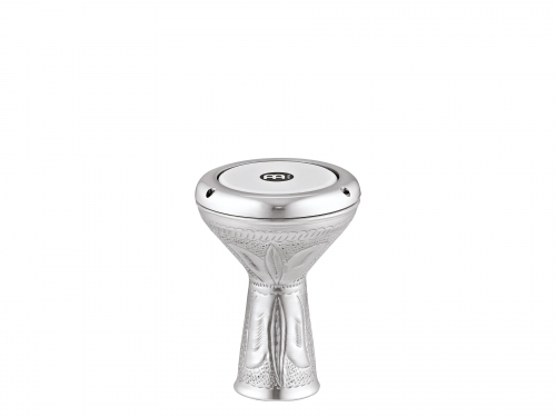 Meinl Percussion HE-1030 mini doumbek 4″ x 7 1/2″ meinl hand-hammered, aluminum synthetic head