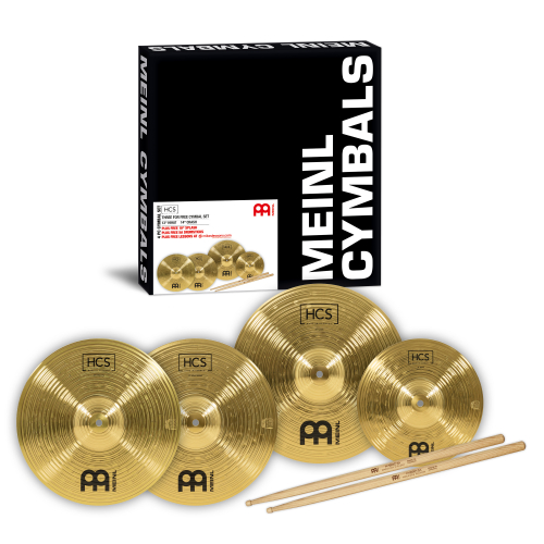 Meinl Cymbals HCS1314+10Smeinl cymbals hcs1314+10s cymbal set hcs meinl hcs13h,hcs14c,hcs1s + sb106