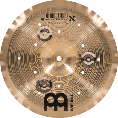 Meinl Cymbals GX-12FCH-J cymbal 12″ china meinl generation-x, filter china with jingles,thomas lang sign.
