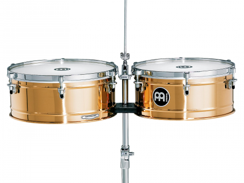 Meinl Percussion BT1415 timbales set 14″+15″ meinl b8 bronze, with stand