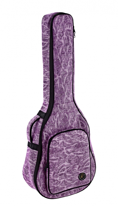 Ortega OGBAC-DN-PUJ acoustic guitar gigbag jeans style Purple