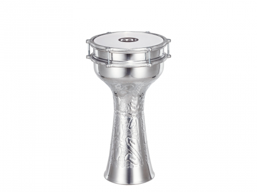 Meinl Percussion HE-315 darbuka aluminum meinl 8 1/4 x 16 1/4, with jingles