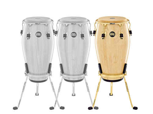 Meinl Percussion MEC1212NT-G tumba 12 1/2″ marathon meinl natural, high gloss gold tone hw,incl.steely stand