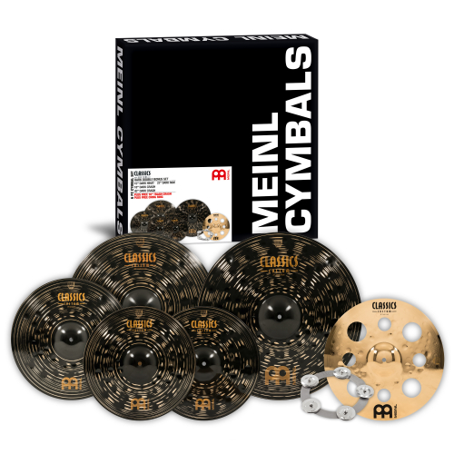 Meinl Cymbals CCD5802 cl. cus. dark double bonus set cc15dah, cc18dac, cc20dac, cc22dar, incl. ching ring Meinl Cymbals CCD5802 cl. cus. dark double bonus set cc15dah, cc18dac, cc20dac, cc22dar, incl. ching ring
