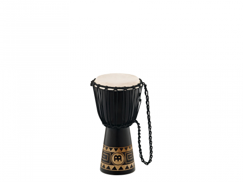 Meinl Percussion HDJ1-S african style djembe meinl dark brown, small 8″ headliner, carving