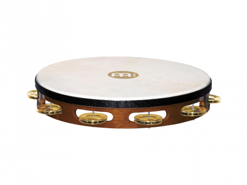 Meinl Percussion TAH1B-AB handtambourine meinl african brown, wood with brass jingles 1 row