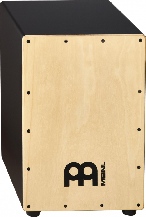 Meinl Percussion MCAJ100BK-MA cajon meinl black maple frontplate