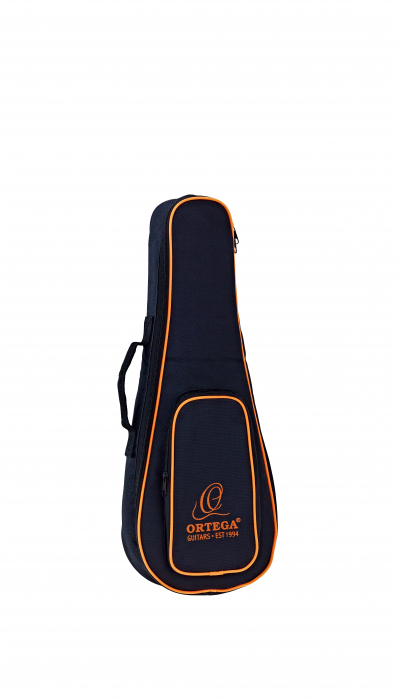 Ortega OUBSTD-SI ukulele bag sopranino ortega black/orange/front compartment