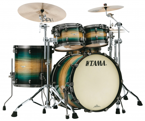 Tama ME42TZUS-LEWB shell kit 4-pcs. sc map.exotic emerald pacific walnut burst 2216, 1007, 1208, 1616, sb-hw Tama ME42TZUS-LEWB shell kit 4-pcs. sc map.exotic emerald pacific walnut burst 2216, 1007, 1208, 1616, sb-hw