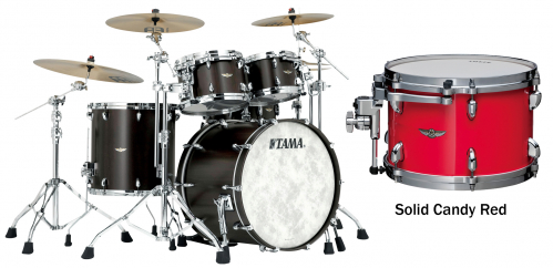 Tama TW42RZS-SDR shell kit 4-pcs. star walnut solid candy red 2216, 1007, 1208, 1616, c-hw