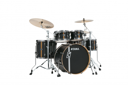 Tama ML52HZBN2-FBV shellkit 5pcs.sup.star hyperd. flat black vertical stripe 2216,1065,1207,1410,1614,bn-hw