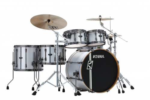 Tama ML52HZBN2-SSV shellkit 5pcs.sup.star hyperd. satin silver vertical stripe 2216,1065,1207,1410,1614,bn-hw