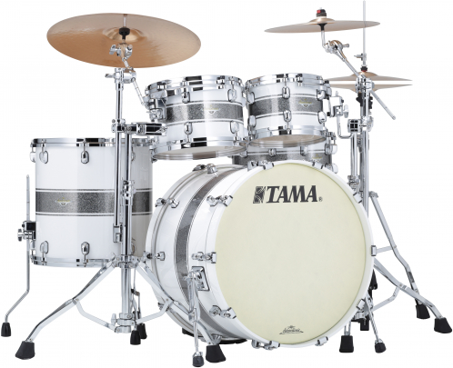 Tama MA42TZS-SSR shell kit 4-pcs. sc maple tama silver snow racing stripe 2216, 1007, 1208, 1616, c-hw