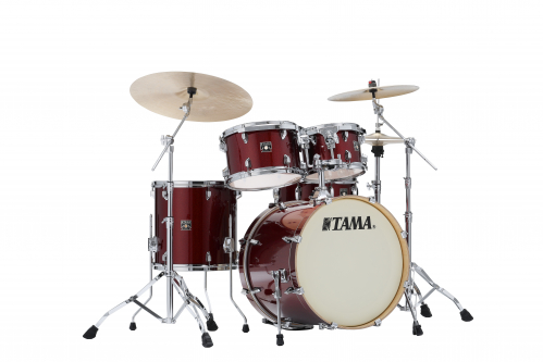 Tama CK50R-DRP drum set 5-pcs.superstar maple dark red sparkle, +sm5w 1007,1208,1414,2016,1455, c-hw