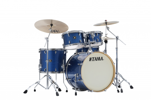 Tama CK52KR-ISP drum set 5-pcs.superstar maple indigo sparkle, +sm5w 2216,1007,1208,1614,1465, c-hw
