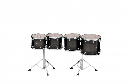 Tama CCLT4L-TPB tom set 4pcs concert perc.tama transparent black burst low-pitched1210,1311,1412,1613