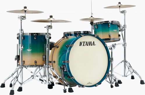 Tama ME34CZBS-GFCB shell kit 3-pcs. sc map.exotic figured caribbean blue fade 2414, 1309, 1616, bn-hw