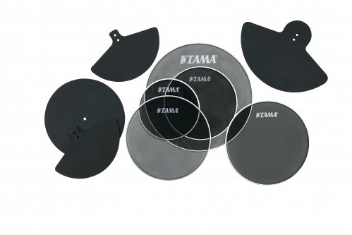 Tama SPP518CN practice pad-set silence tama 18″bd, 14″ft, 10″ & 12″tt, 14sd,14hh,14/16 cym, 18/20 cym