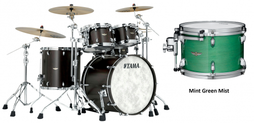 Tama TW42RZS-MGN shell kit 4-pcs. star walnut mint green mist 2216, 1007, 1208, 1616, c-hw Tama TW42RZS-MGN shell kit 4-pcs. star walnut mint green mist 2216, 1007, 1208, 1616, c-hw