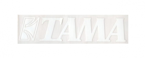 Tama TLS120WH logo sticker white tama 60mm x 280mm
