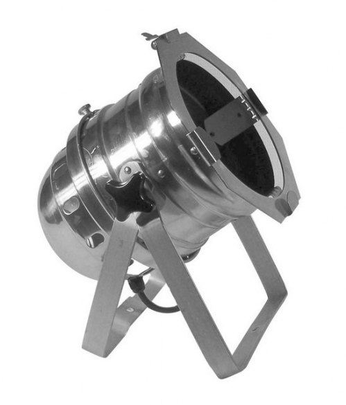 Flash PAR 64 floor short casing, silver Flash PAR 64 floor short casing, silver