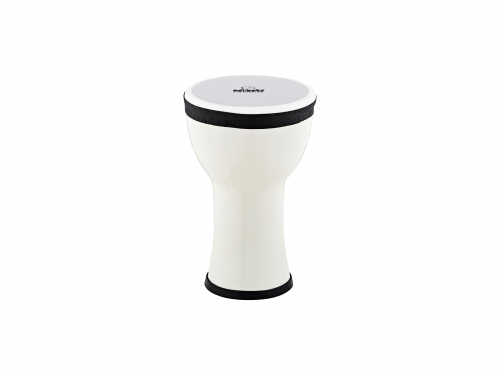 NINO Percussion NINO-EMDJ-SN elements mini djembe 6″ nino snow