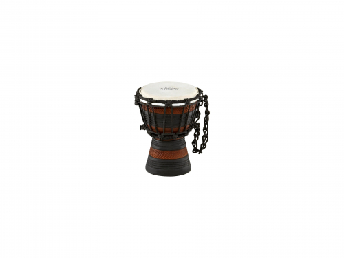 NINO Percussion NINO-ADJ3-XXS djembe african xx-small nino brown/black complex carving ″earth rhythm″ w/o gig bag