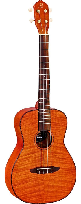 Ortega RUK14FMH ukulele baritone 4-str. ortega flamed mahogany without pickup, incl. gigbag