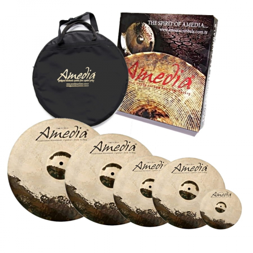 Amedia Raw Rock Gospel Cymbal Set HH14, Cr16, R20, SP8 