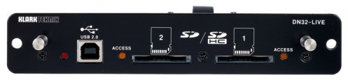Klark Teknik DN32 Live SD / SDHC and USB 2.0 expansion card