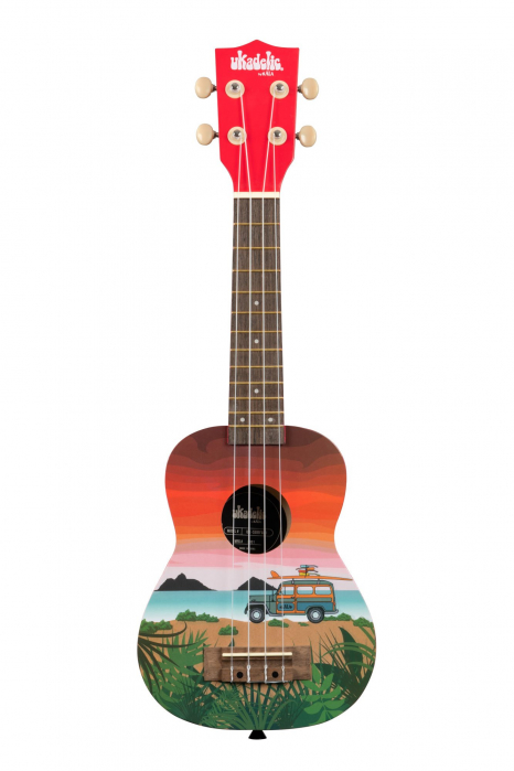 Kala Ukadelic Surfari Soprano ukulele with bag