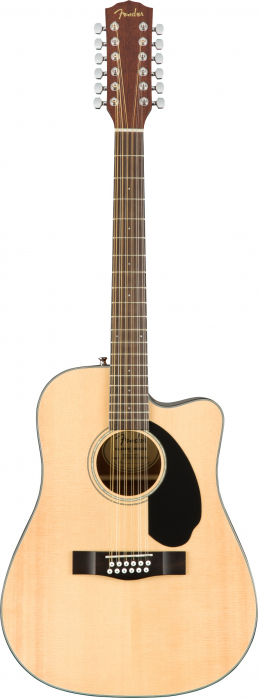 Fender CD-60SCE Dreadnought WF Natural 12-string electric acoustic guitar