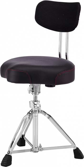 Pearl D-3500BR  Drum Throne Seat Multi-Core Saddle Motorcycle Style with Backrest 