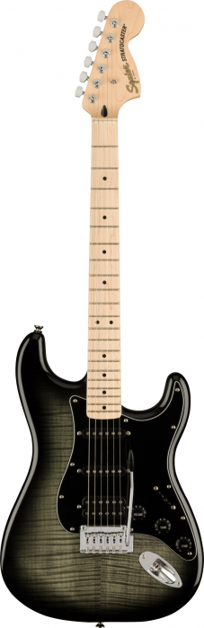 Fender Squier Affinity Series Stratocaster FMT HSS BBST Black Burst electric guitar