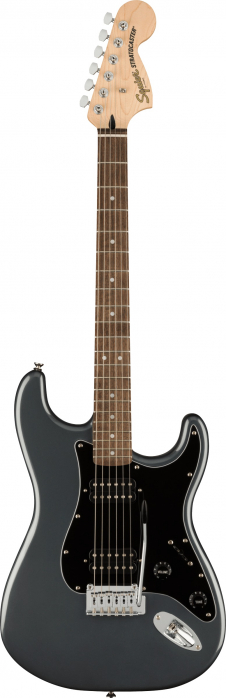 Fender Squier Affinity Series Stratocaster HH LRL CFM Charcoal Frost Metallic electric guitar