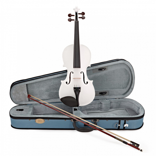  Stentor 1401WHF Harlequin Violin Outfit, White, 1/4